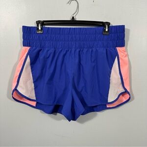 Avia Women's Athletic Shorts in Blue and Pink